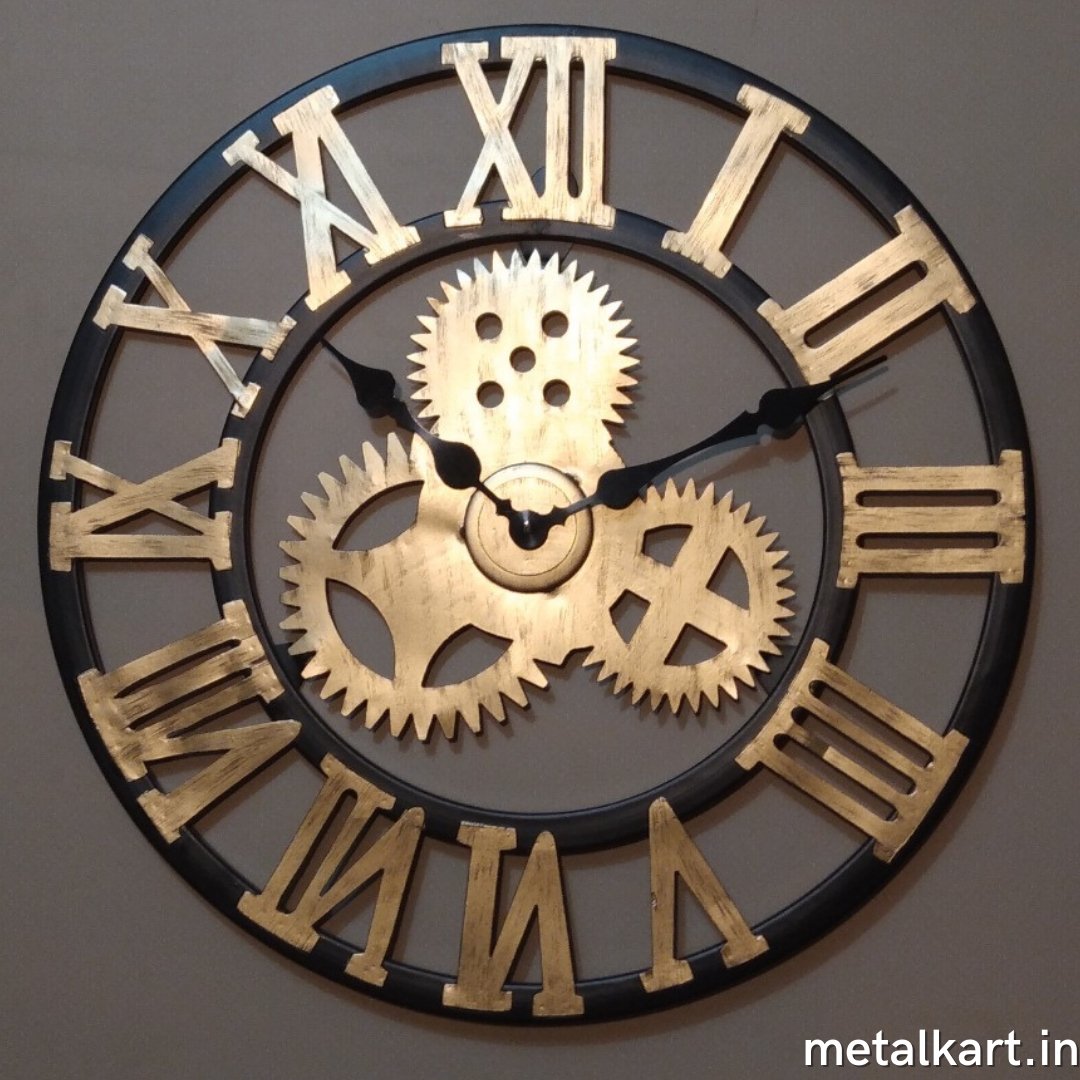 Metalkart Special Make In India Wall Clock (24 Inches Dia)