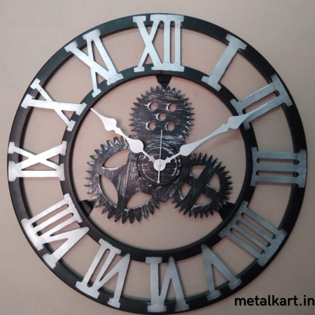 Metalkart Special Make In India Wall Clock (24 Inches Dia)
