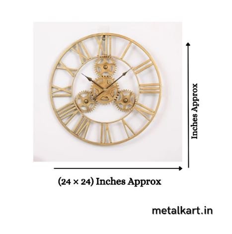 Metalkart Special Mechanical Enigma Wall Clock (24 x 24 Inches)