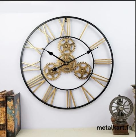 Metalkart Special Mechanical Enigma Wall Clock (24 x 24 Inches)