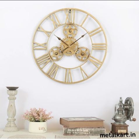 Metalkart Special Mechanical Enigma Wall Clock (24 x 24 Inches)