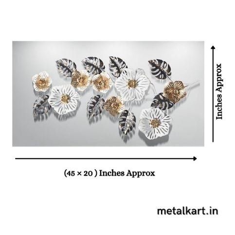Metalkart Special Midnight Garden Symphony Wall Art (50 x 24 Inches)