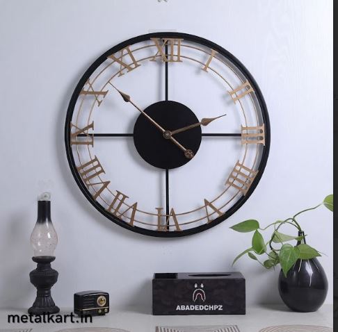 Metalkart Special Midnight Sun Wall Clock (Dia 24 Inches)