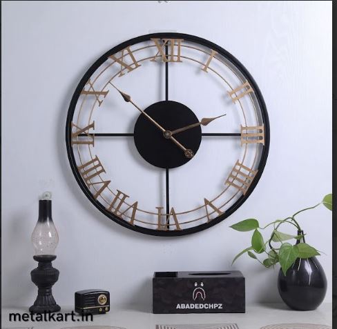 Metalkart Special Midnight Sun Wall Clock (Dia 24 Inches)