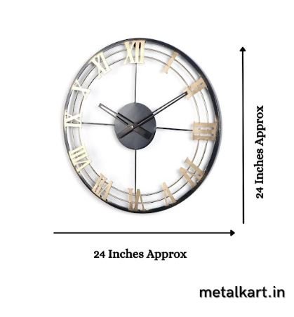 Metalkart Special Midnight Sun Wall Clock (Dia 24 Inches)