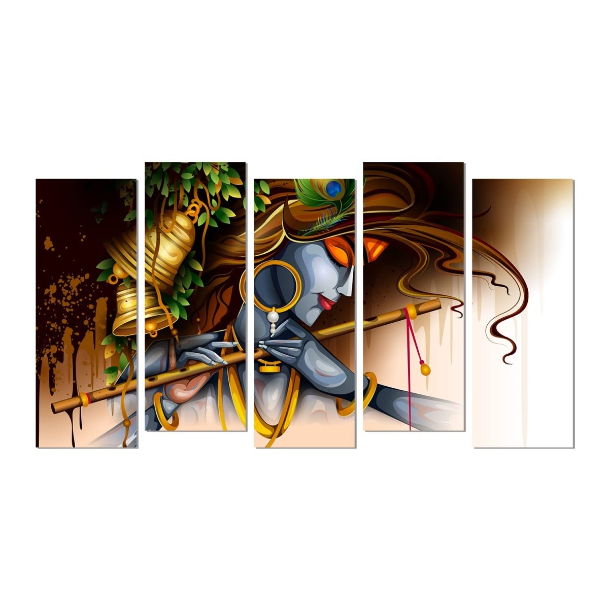 Metalkart Special Mohan's Melody Wall Painting (Set of 5)