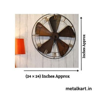 Thumbnail for Metalkart Special Nostalgic Fan Wall Clock (24 x 24 Inches)