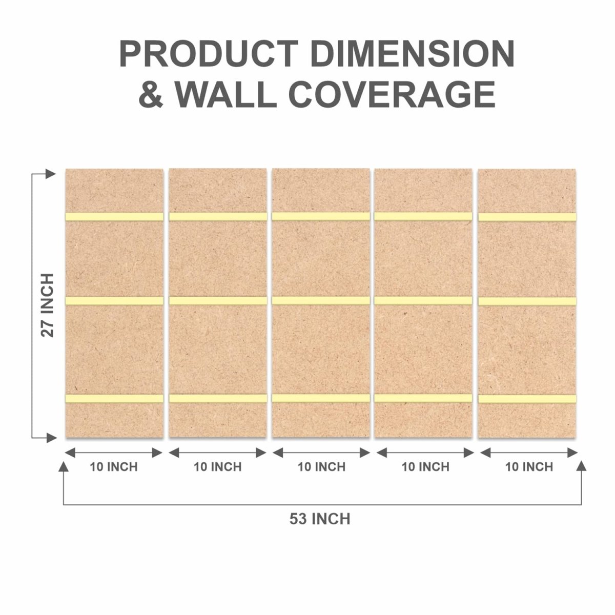 Metalkart Special Panca Vana Geet Wall Painting (Set of 5)