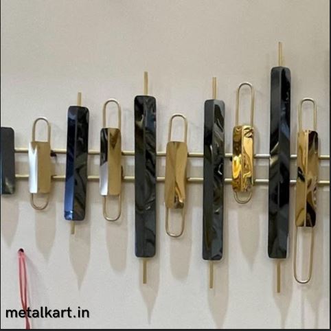 Metalkart Special Radiant Alchemy: A Symphony of Black and Gold (59 x 22 Inches)