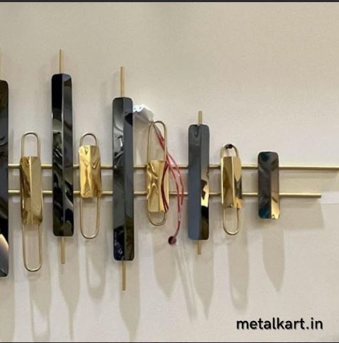 Metalkart Special Radiant Alchemy: A Symphony of Black and Gold (59 x 22 Inches)