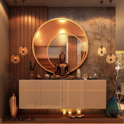 Metalkart Special Radiant Sun Wall Mirror (30 x 30 Inches)