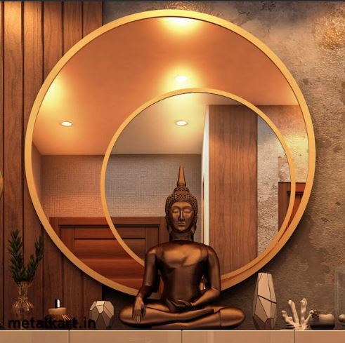 Metalkart Special Radiant Sun Wall Mirror (30 x 30 Inches)