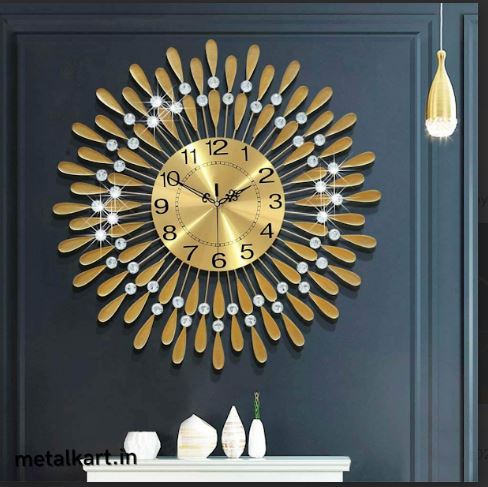 Metalkart Special Rain-kissed Pearls Wall Clock (24 x 24 Inches)