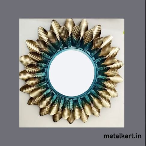 Metalkart Special Sunburst Halo Blossom Mirror (30 x 30 Inches)