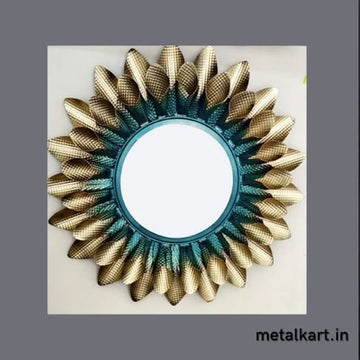 Metalkart Special Sunburst Halo Blossom Mirror (30 x 30 Inches)