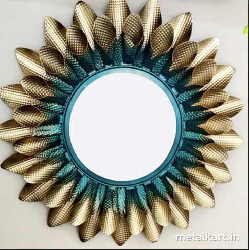Metalkart Special Sunburst Halo Blossom Mirror (30 x 30 Inches)