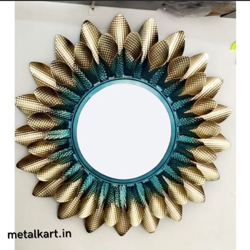 Metalkart Special Sunburst Halo Blossom Mirror (30 x 30 Inches)