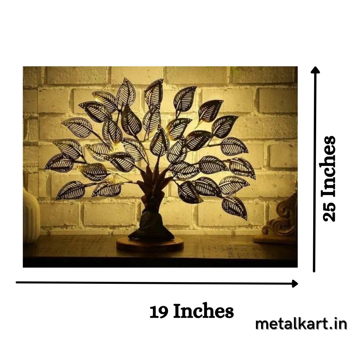 METALKART SPECIAL TABLE TOP BUDDHA TREE (25 Inches approx)