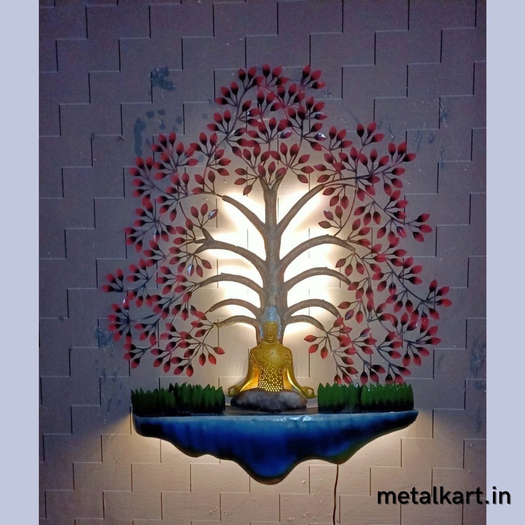 Metalkart special Taruna tree of Buddha (48 x 39 Inches)