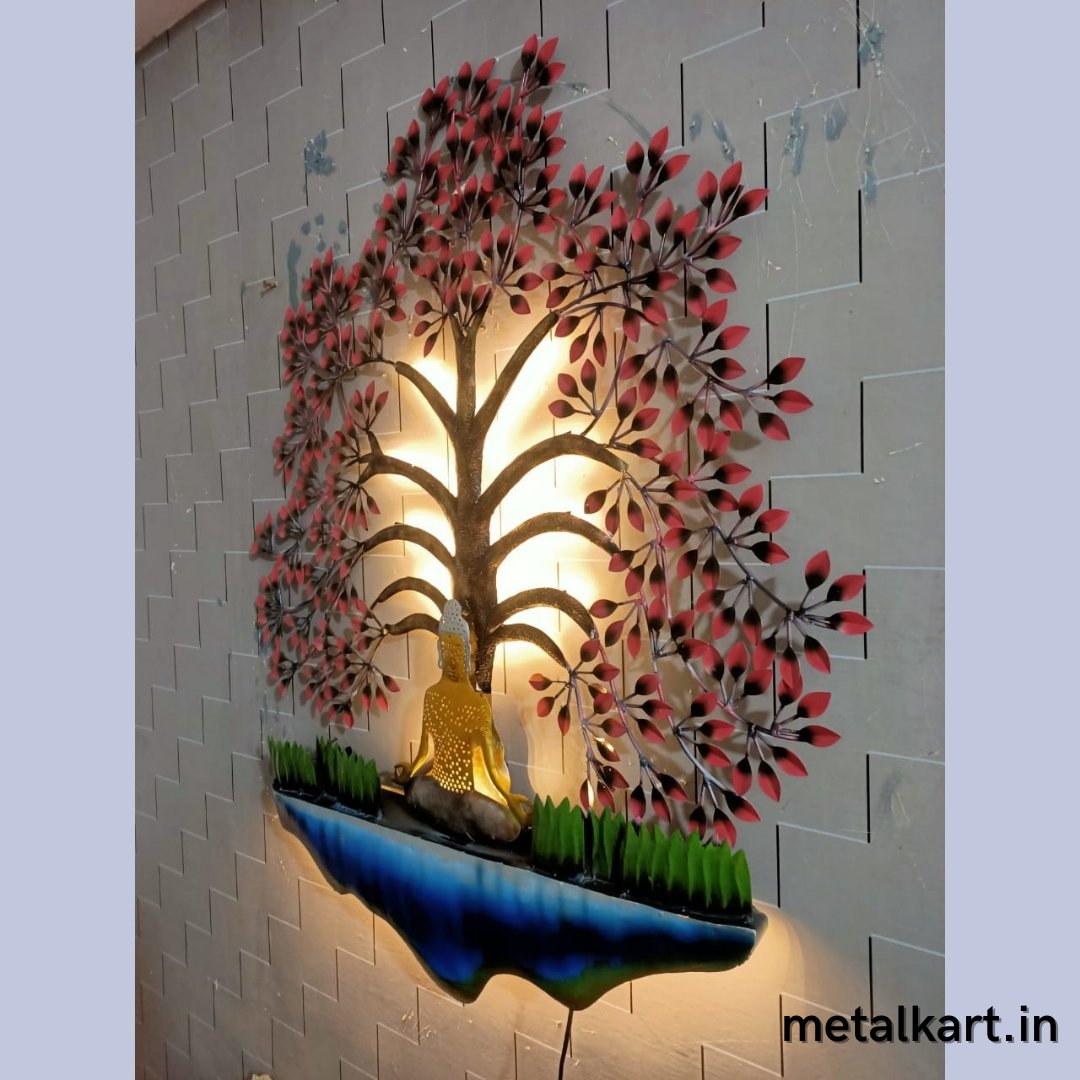Metalkart special Taruna tree of Buddha (48 x 39 Inches)