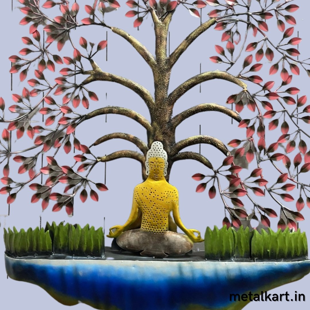 Metalkart special Taruna tree of Buddha (48 x 39 Inches)