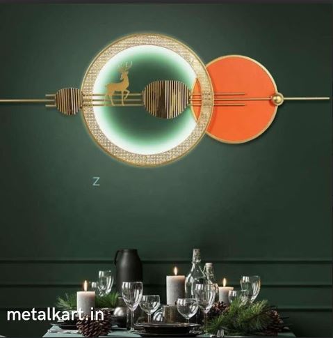 Metalkart Special The Deer at the Crossroads Wall Art (60 x 24.5 Inches)