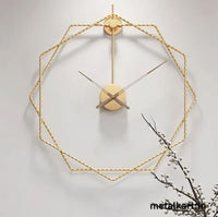Thumbnail for Metalkart Special The Gilded Hexagon Wall Clock (Dia 24 Inches)