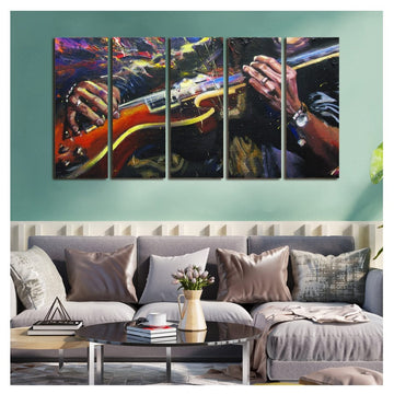 Metalkart Special The Hand of Harmony Wall Painting (Set of 5)