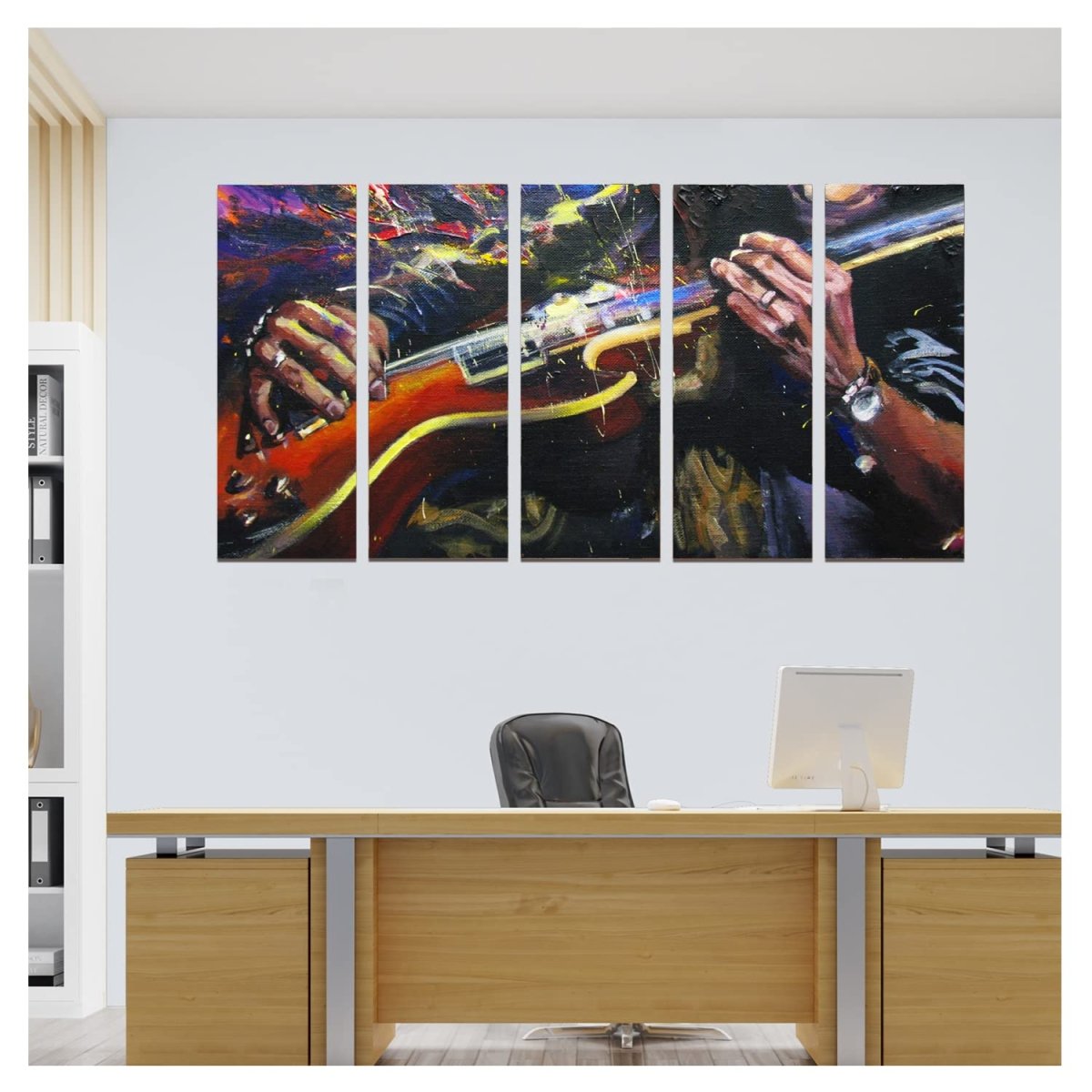 Metalkart Special The Hand of Harmony Wall Painting (Set of 5)