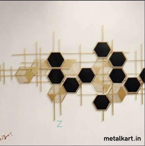 Metalkart Special The Honeycomb Halo Wall Design (52.5 x 23 Inches)