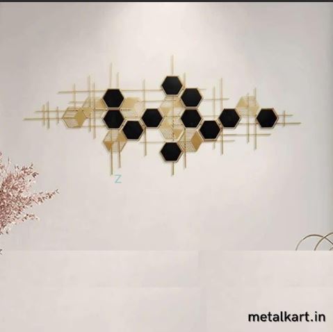 Metalkart Special The Honeycomb Halo Wall Design (52.5 x 23 Inches)
