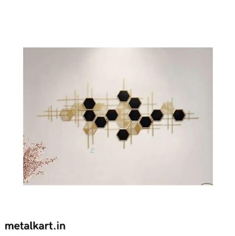 Metalkart Special The Honeycomb Halo Wall Design (52.5 x 23 Inches)