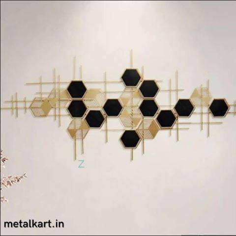 Metalkart Special The Honeycomb Halo Wall Design (52.5 x 23 Inches)