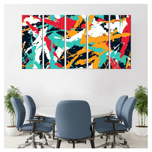 Metalkart Special Urban Pulse Wall Painting (27 x 50 Inches)