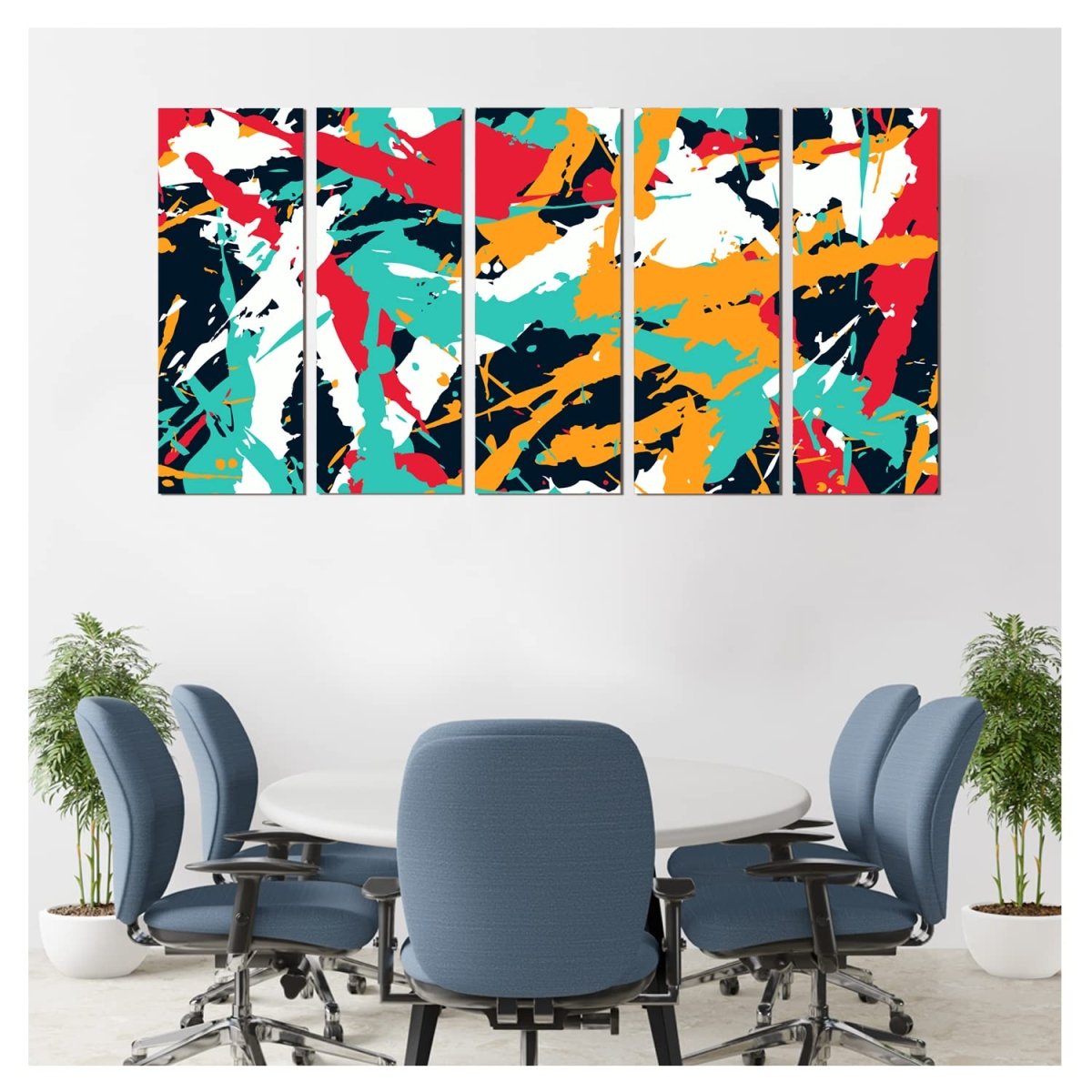 Metalkart Special Urban Pulse Wall Painting (27 x 50 Inches)