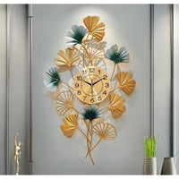 Thumbnail for Metalkart Special Vertical Gingko Leaf Wall Clock (24 x 36 Inches)