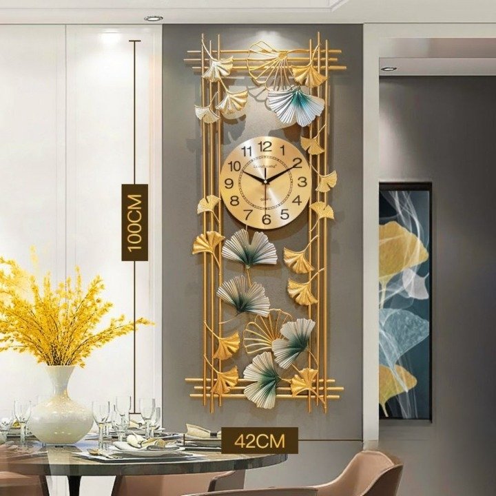 Metalkart special vertically framed stylish clock (16 x 36 Inhes)