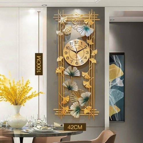 Metalkart special vertically framed stylish clock (16 x 36 Inhes)