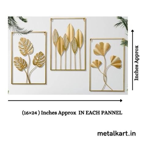 Metalkart Special Vibrant Vision Wall Décor (16 x 24 Inches) Each Panel