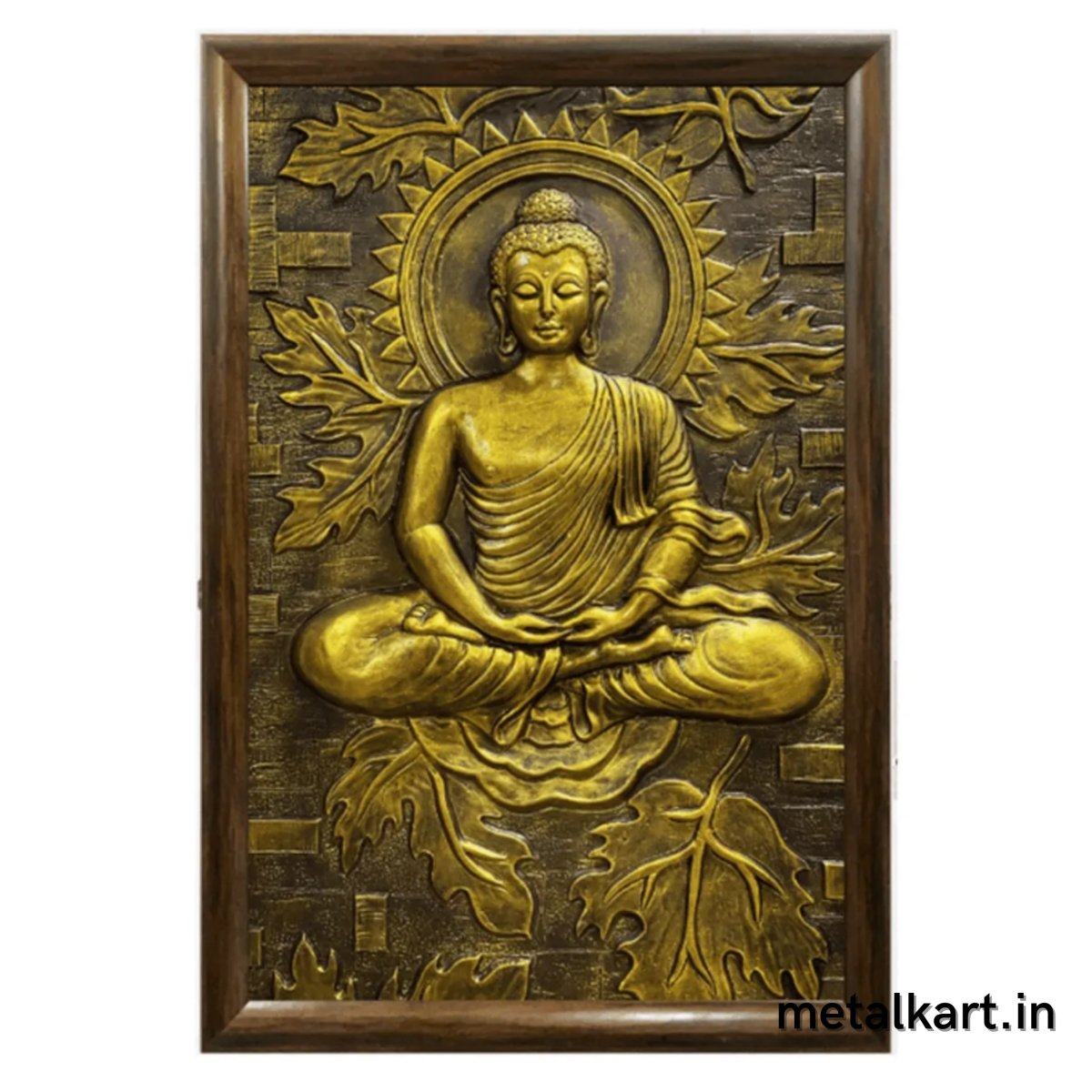 Metalkart Special Wall Mounted 3D Buddha Sculpture (36 x 24 Inches)