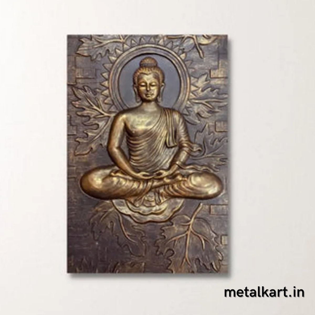 Metalkart Special Wall Mounted 3D Buddha Sculpture (36 x 24 Inches)