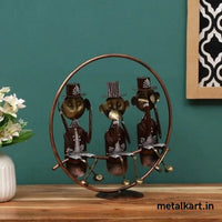 Thumbnail for Metalkart Special World of Gandhiji's Three Monkeys For Table top (17*6*17 Inches approx)