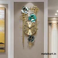 Thumbnail for Metalkart Vertical Clover Wall Clock (25 x 20 Inches)