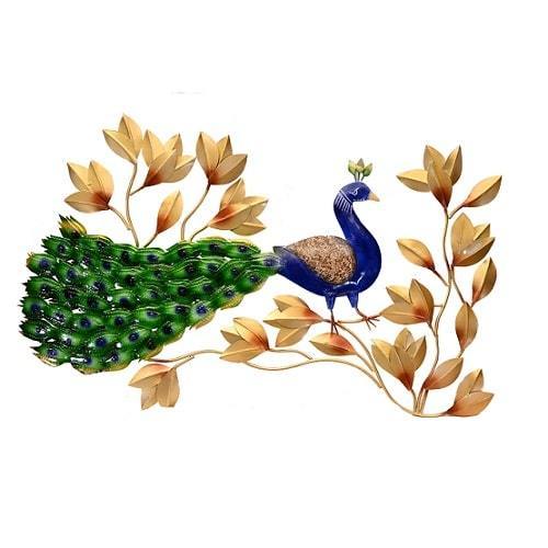 Metalkart Wall Art Mahakaya Mayur (Width 38 Inches)