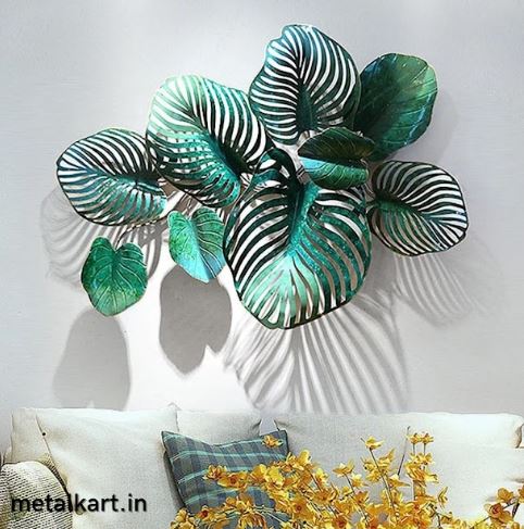 Metalkert Special Sylvan Symphony Wall Art Green Leaf (45 x 34 Inches)
