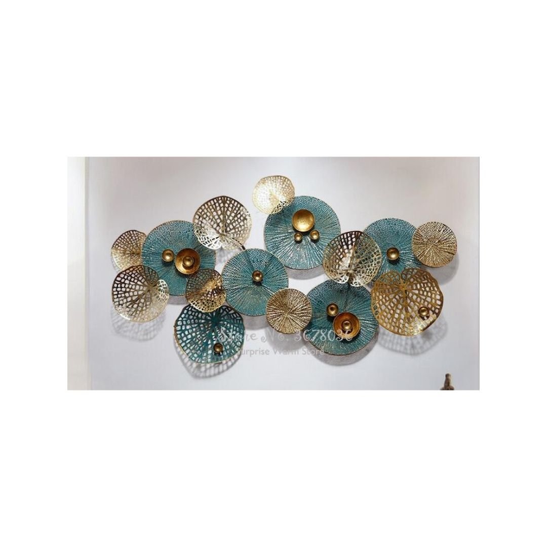 Metallic 15 circles net wall design (50 x 27 Inches)