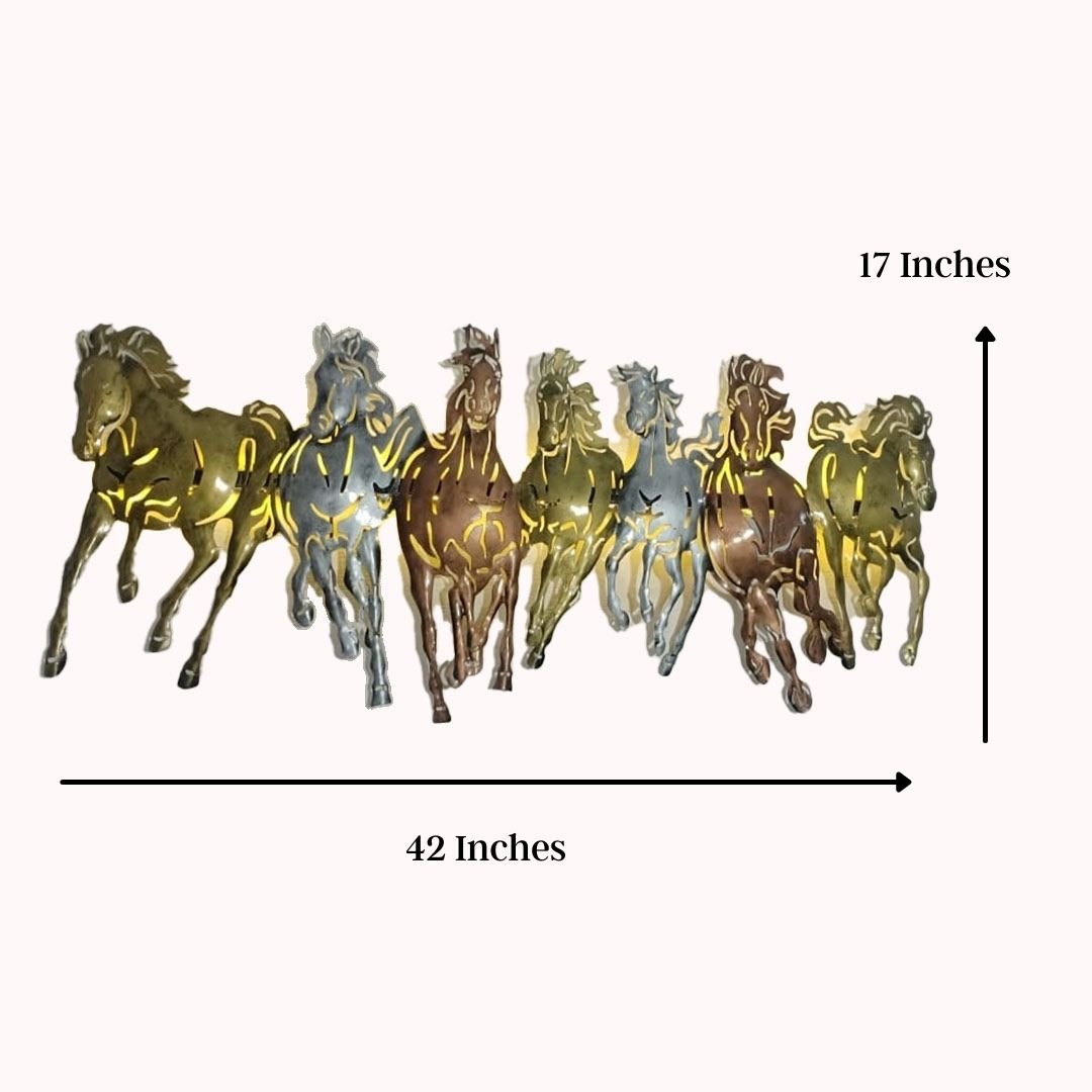 Metallic 7 Horses (Starting 17x1.5x30Inches)