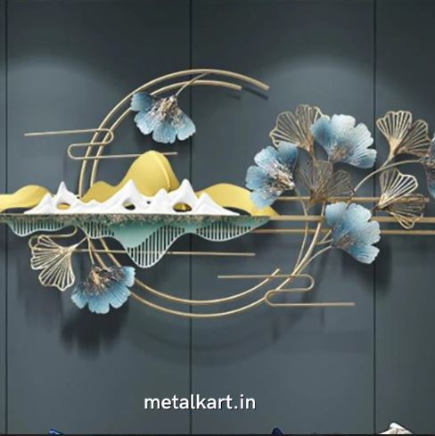 Metallic Alpine Horizon Wall Accent (50 x 21 Inches)