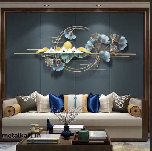 Metallic Alpine Horizon Wall Accent (50 x 21 Inches)