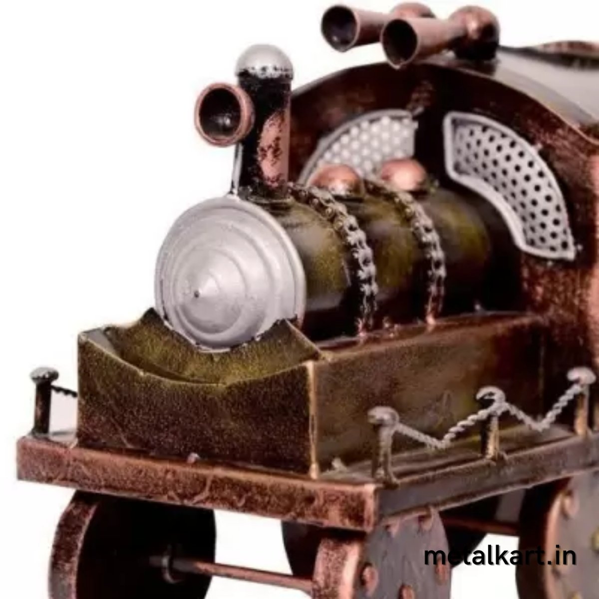 Metallic Ancient Time Train Engine for Table top (09*04*06 Inches approx)